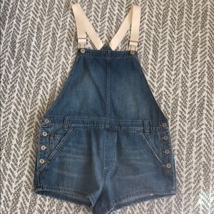 Free people short overalls